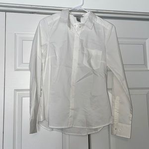 H&M Long Sleeve White Button Down Shirt